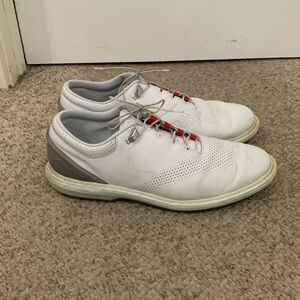 Jordan white red golf lace up sneaker golf shoes sz 12